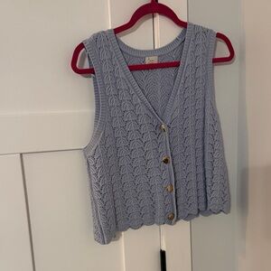 A New Day Light Blue Knit Vest